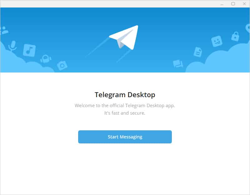 Telegram开始界面